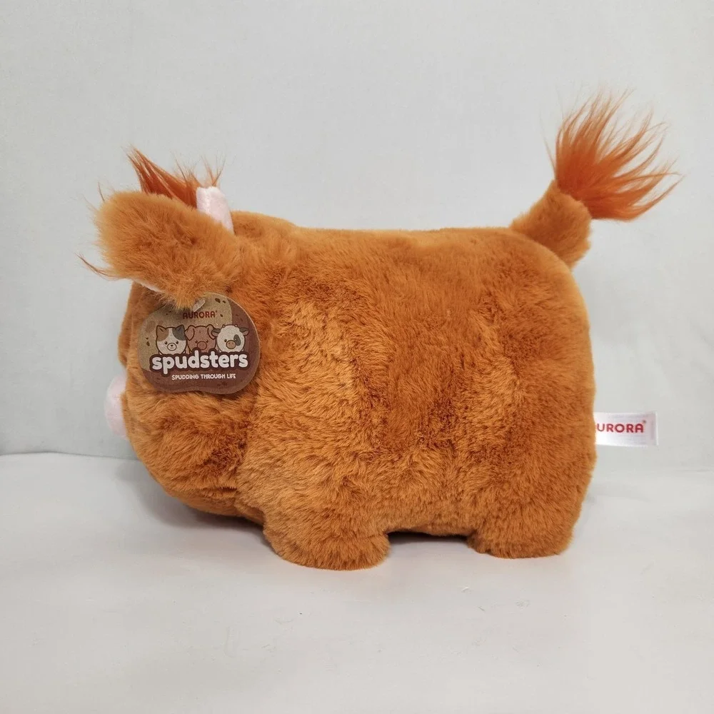 Aurora Spudsters Hamish Highland Cow Plush Stuffed Animal 34261 Cute Fluffy Soft